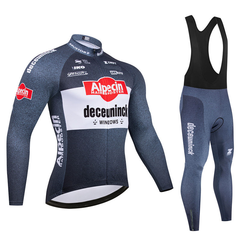 Mountain Biking Clothes - Alpecin Team Men's Cycling Jersey Long