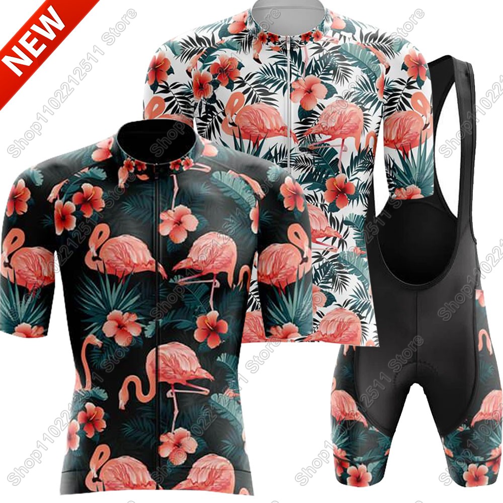 Mountain Biking Uniform - 2025 Flamingo Cycling Jersey Set Bicycle
