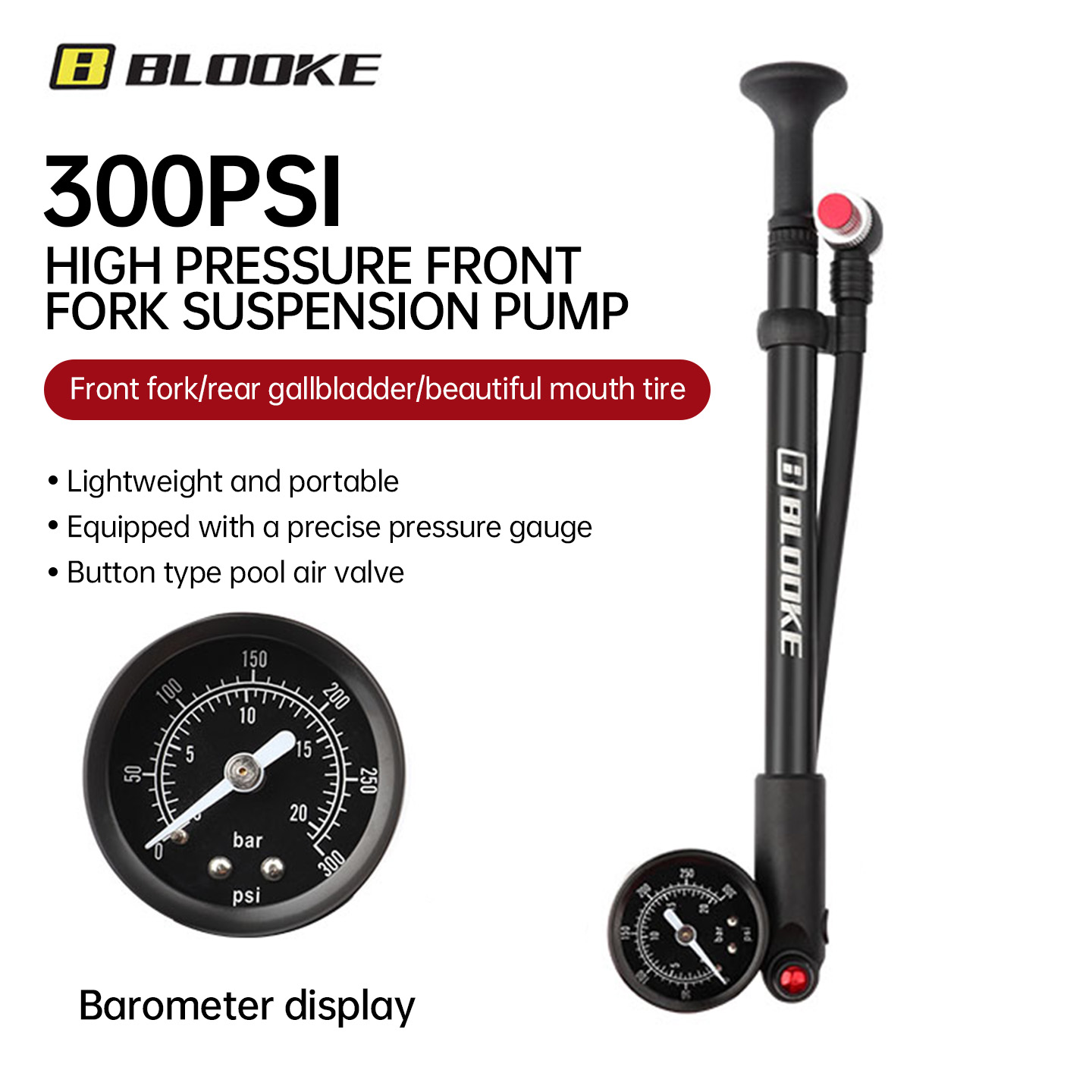 BLOOKE MTB High-Pressure Shock - Mtb Fork Air recension och pris