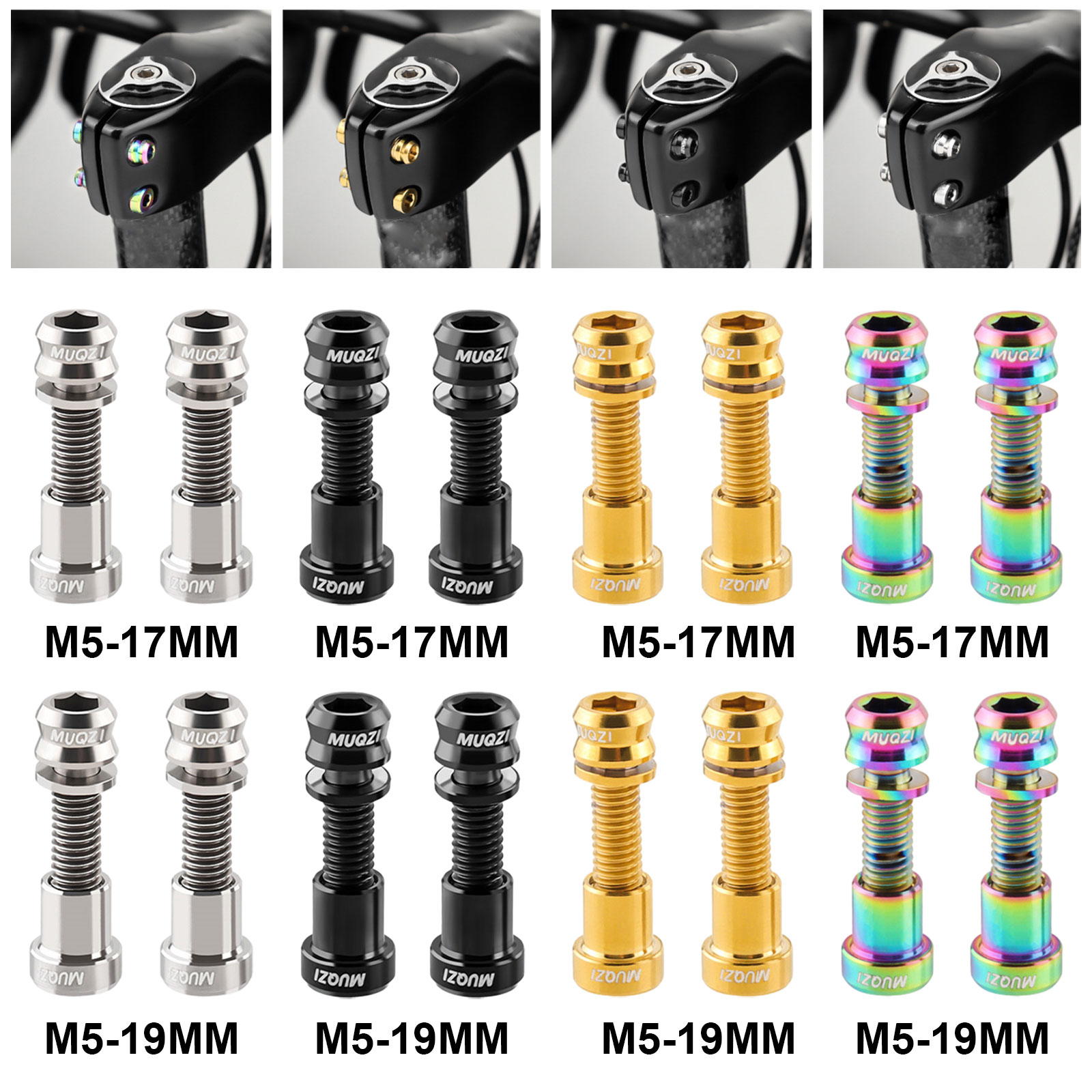 2 Set Bike Carbon Stem Bolts N - Mountain Biking Kit recension och pris
