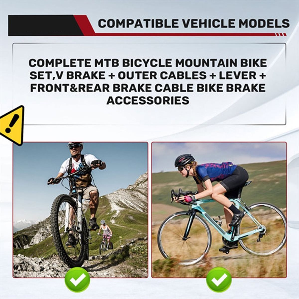 A61P Bike Front Rear V Brake S - Mountain Biking Kit recension och pris