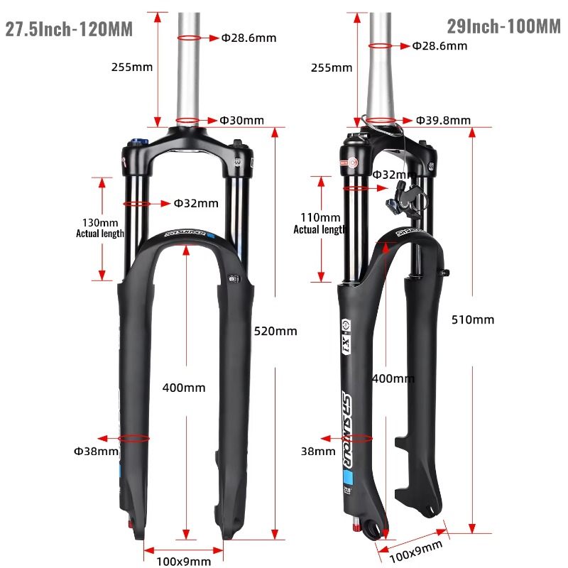 SR SUNTOUR X1 MTB Air Suspensi - Mtb Fork Air recension och pris