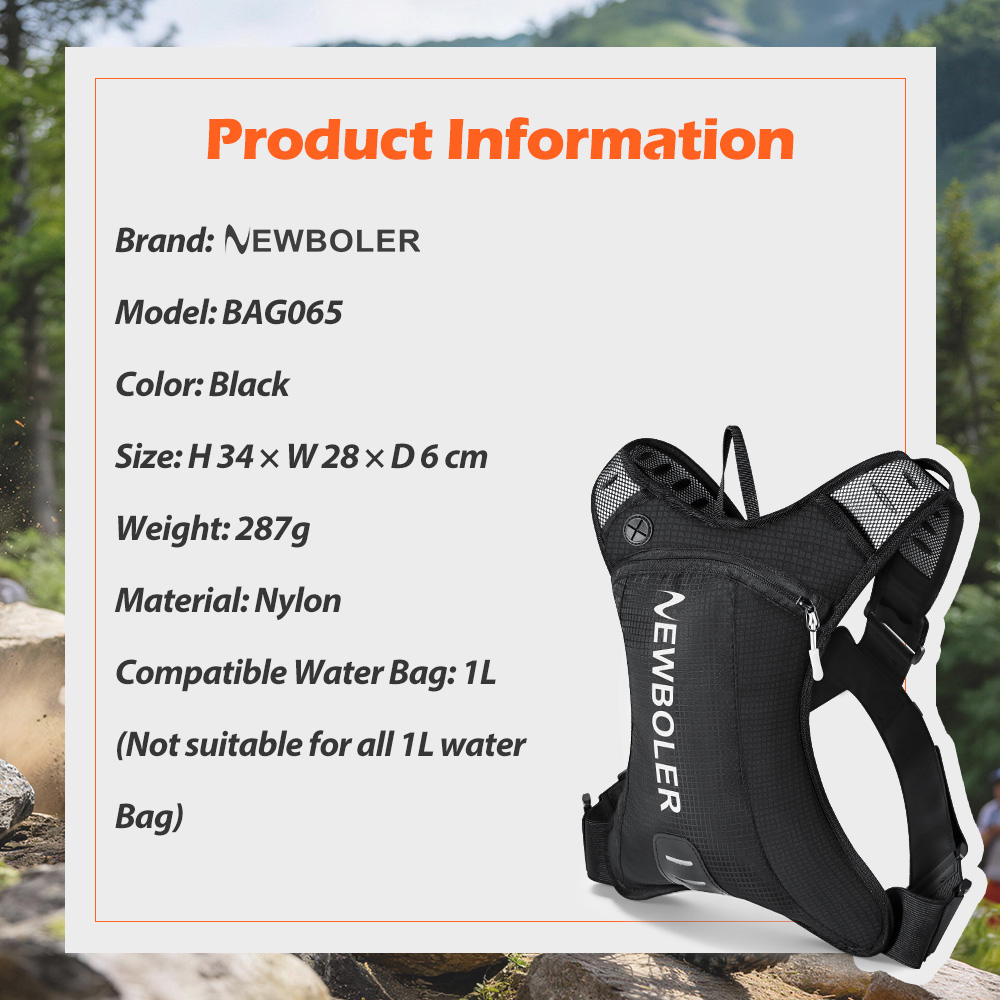 NEWBOLER 5L Motorcycle Cycling - Mountain Biking Hydration Pack recension och pris