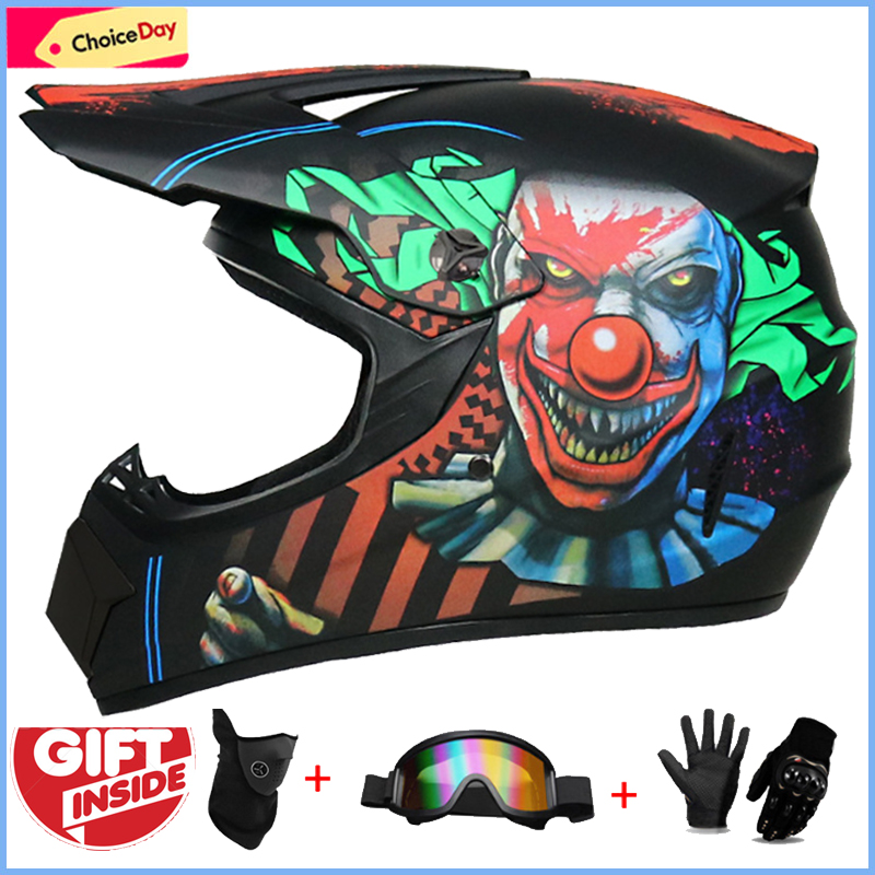 3Pcs Kids Off-Road Full Helmet - Mountain Biking Helmet Kids recension och pris