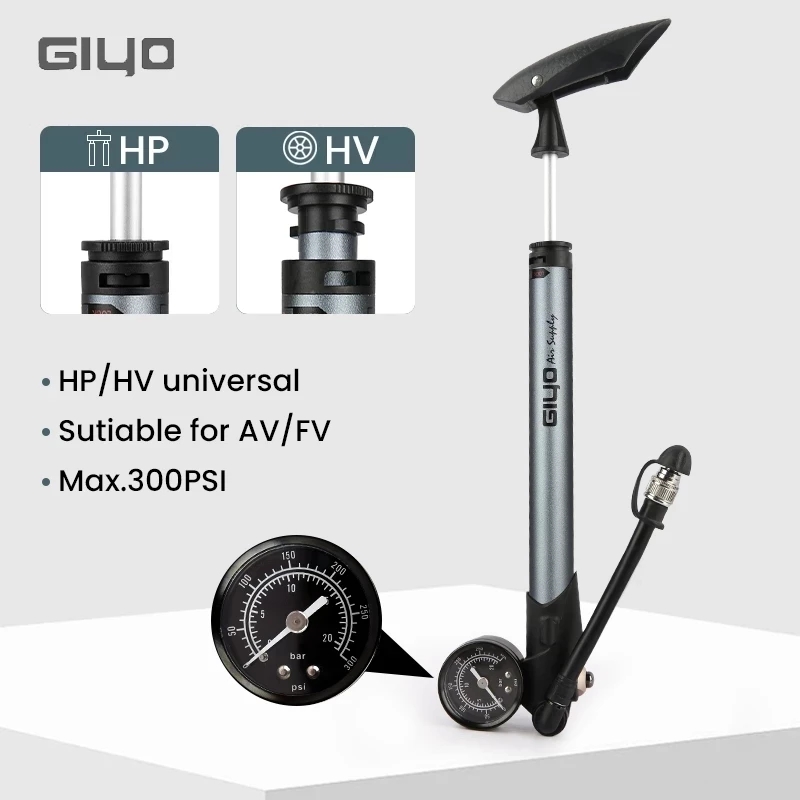 Giyo GS-41P 300psi Bicycle Sho - Mtb Fork Air recension och pris