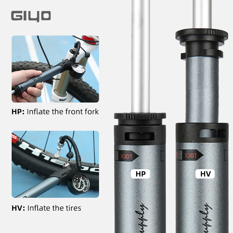 Giyo GS-41P 300psi Bicycle Sho - Mtb Fork Air recension och pris