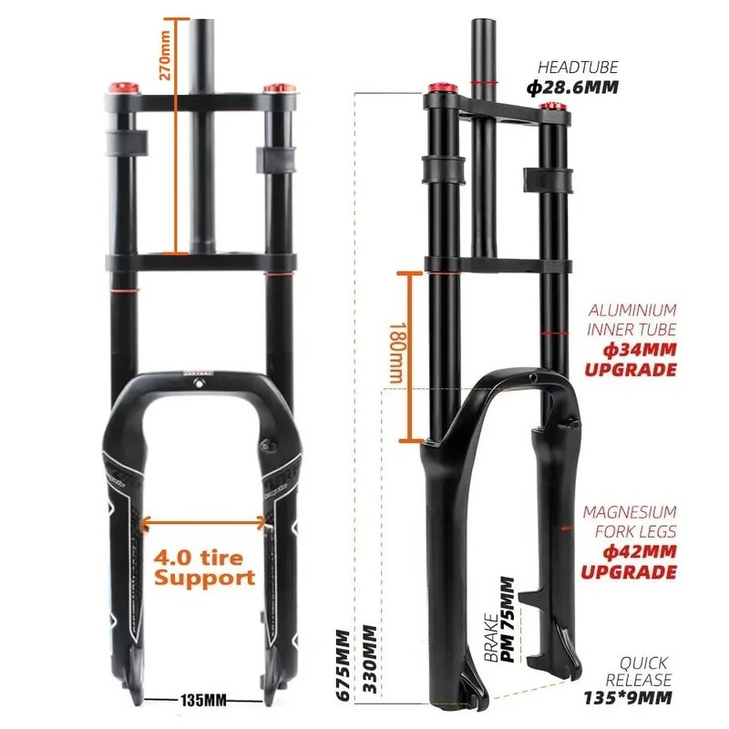 20x4.0 Bike Air Suspension Fro - Mtb Fork Air recension och pris