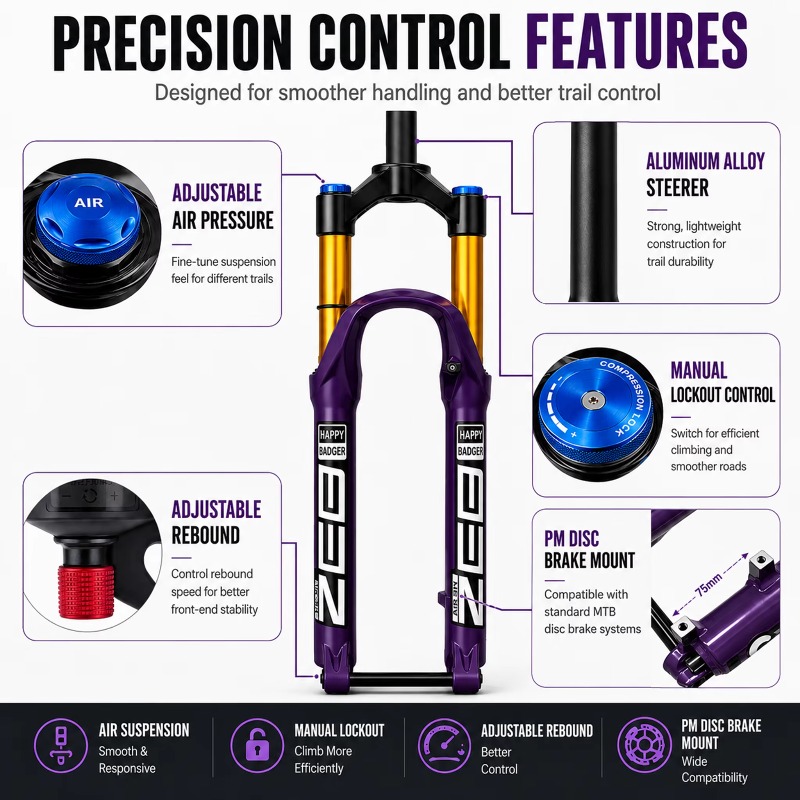 27.5/29 Inch MTB Air Suspensio - Mtb Fork Air recension och pris