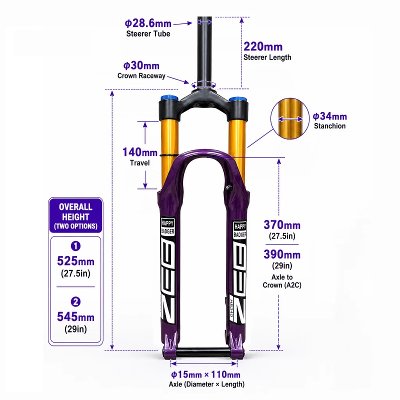 27.5/29 Inch MTB Air Suspensio - Mtb Fork Air recension och pris