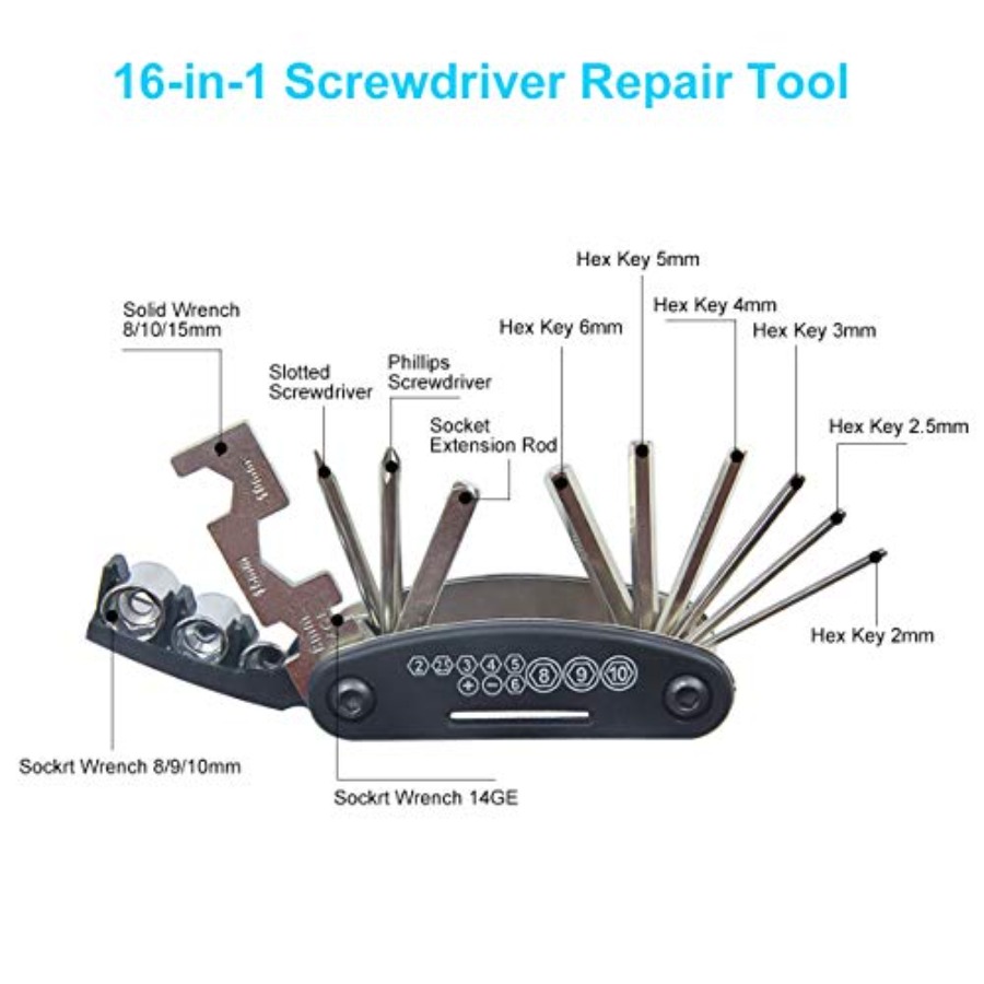 Bike Repair Kit Contains 16-in - Mountain Biking Kit recension och pris