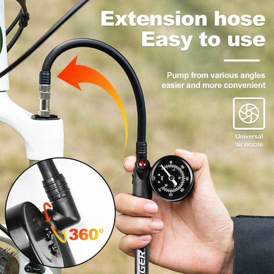 X-TIGER 300psi Bicycle Air Pum - Mtb Fork Air recension och pris