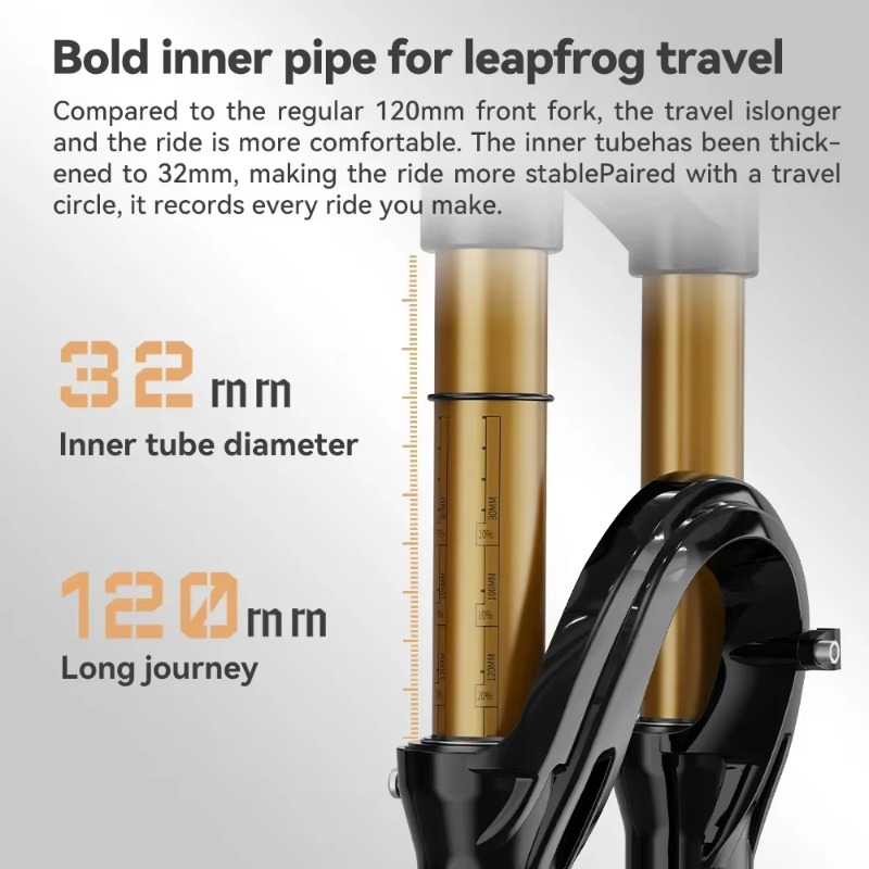 MTB Air Suspension Fork 26/27. - Mtb Fork Air recension och pris